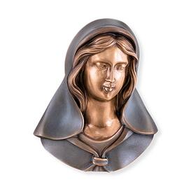 Wandrelief Madonna Bste aus Bronze - Madonna Hosea