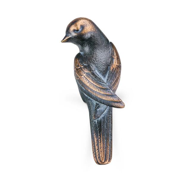 Grabfigur fr Steinkante - sitzende Vogelfigur - Vogel Vigo links