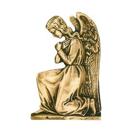 Betender Grabengel als Wandrelief aus Bronze - Engel Leana