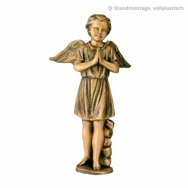 Betender Engel Skulptur Bronze - Angelus Monda / 26cm (Hhe)