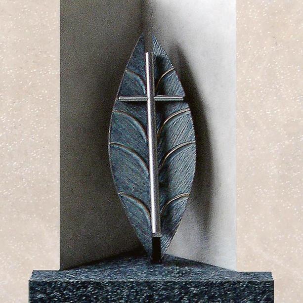 Grabstein Urnengrab Bildhauer Design schwarz & wei - Alesso