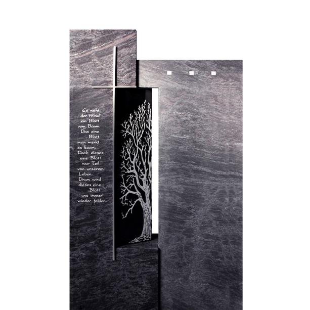 Groer Gedenkstein Granit mit Baum Gestaltung - Begato