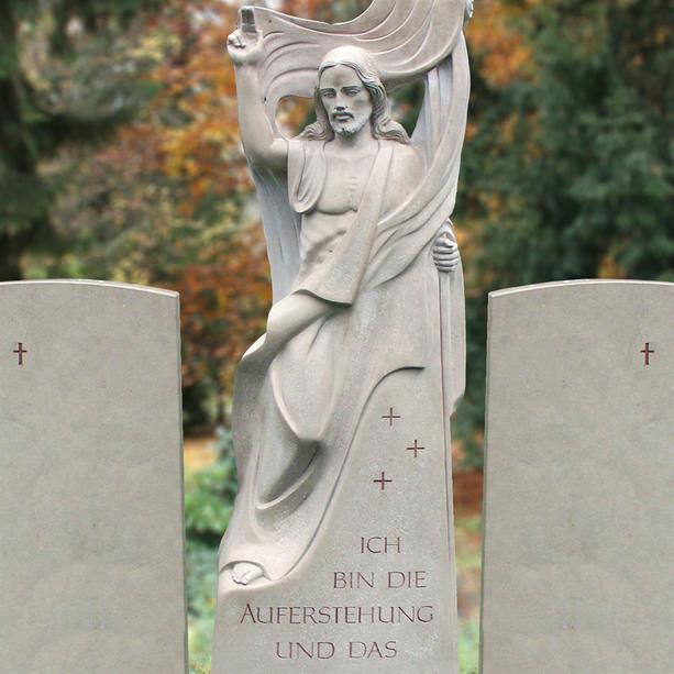 Groer Grabstein Familiengrab Jesus Christus Figur - Orino