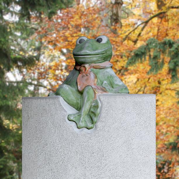 Kinder Grabstein fr Kind mit Frosch Figur - Froggy