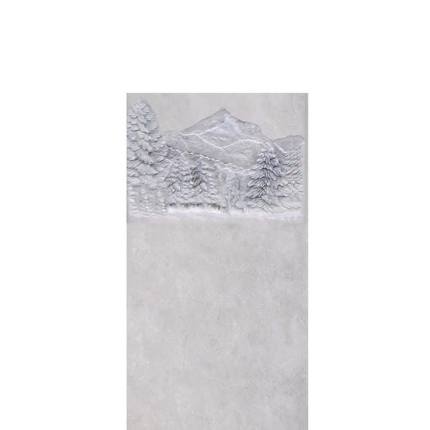 Schnes Familiengrabmal mit Bild Relief Wald - Pintura