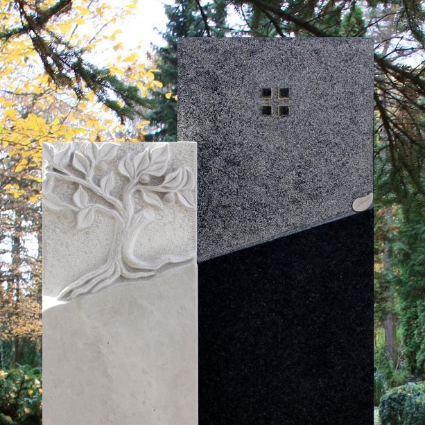 Groes Familien Grabmal Granit Kalkstein Baum Gestaltung - Eden