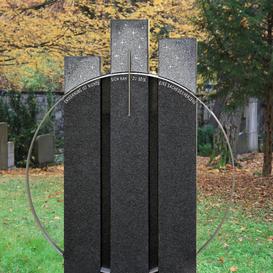 Granit Doppelgrabmal Swarovski Gestaltung bestellen - Trias